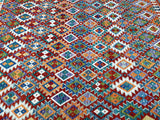 Boho Afghan Kyber Kilim Rug 3x2.5m