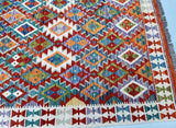 Boho Afghan Kyber Kilim Rug 3x2.5m