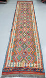 4m Afghan Waziri Kilim Hall Runner