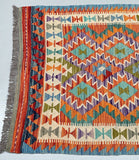 4m Afghan Waziri Kilim Hall Runner