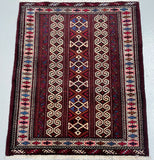 Persian Balouchi Prayer Rug 1.1x1m