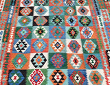 Boho Afghan Kyber Kilim Rug 3.6x2.5m