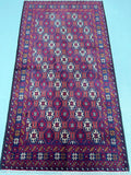 1.8x1m Nomadic Baluchi Persian Rug