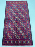 1.8x1m Nomadic Baluchi Persian Rug