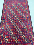 1.8x1m Nomadic Baluchi Persian Rug