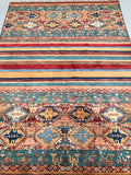 2.4x1.7m Shawl Design Super Kazak Rug - shoparug