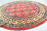 2.5x2.5m Afghan Kazak Round Rug - shoparug