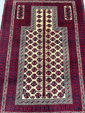 1.5x1m Balouchi Persian Prayer Rug - shoparug