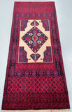 1.7x0.8m Persian Balouchi Prayer Rug