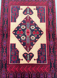 1.7x0.8m Persian Balouchi Prayer Rug