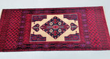 1.7x0.8m Persian Balouchi Prayer Rug