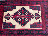 1.7x0.8m Persian Balouchi Prayer Rug