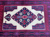 1.7x0.8m Persian Balouchi Prayer Rug