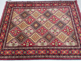 Tribal Afghan Roshnai Rug 2x1.5m