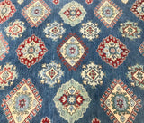 2x1.5m Aesthetic Blue Kazak Rug - shoparug