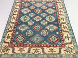 2x1.5m Aesthetic Blue Kazak Rug - shoparug