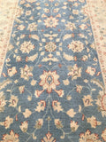 3x2m Livid Blue Chobi Afghan Rug - shoparug