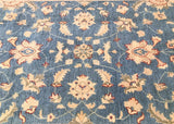 3x2m Livid Blue Chobi Afghan Rug - shoparug