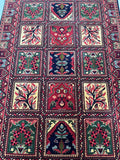 1.6x1m Garden Design Afghan Roshnai Rug